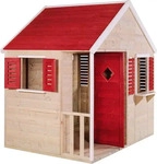 XXXLutz SPIELHAUS Natur, Rot 155x168x120 cm