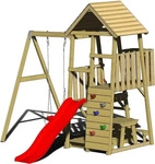 XXXLutz SPIELTURM Natur, Rot 270x270x290 cm