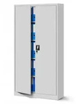 Jan Nowak Aktenschrank, Grau, Metall, 90x195x40 cm, Arbeitszimmer,...