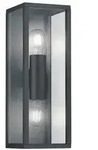 Trio Leuchten Aussenwandleuchte Garonne, Anthrazit, Klar, Alu, Metall, Kunststoff,