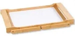 Kesper Serviertablett, Wei&szlig;, Hellbraun, Naturmaterialien, Holzwerkstoff, rechteckig,