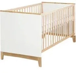 Roba Babybett, Wei&szlig;, Holz, Holzwerkstoff, Rechteckig, 70x140 cm, Hergestellt in
