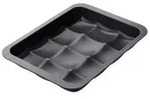 Zenker Br&ouml;tchen-/Dampfnudelform, Schwarz, Metall, rechteckig, 27x5x36 cm,