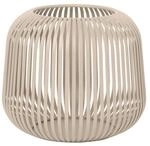 Blomus Laterne Lito, Beige, Metall, oval, 17 cm, Dekoration, Windlichter & Laternen,
