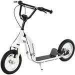 Homcom Kinderroller, Wei&szlig;, Metall, 58x95x120 cm, Outdoor Spielzeug, Kinderfahrzeuge