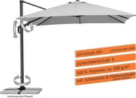 Schneider AMPELSCHIRM Hellgrau 358x263x300 cm
