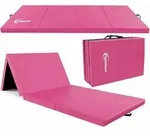 eyepower Gymnastikmatte, Pink, Kunststoff, Rechteckig, 60x180 cm, Freizeit, Sport &