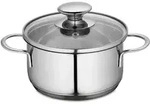 K&uuml;chenprofi Kochtopf Capri, Edelstahl, Metall, 0,65 L, rund, 11.1 cm, Kochen,