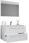 Mid.you Badezimmer VCM Badinos, Wei&szlig;, Holzwerkstoff, 3-teilig, 2 Schublade(n),2