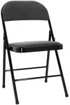 Mid.you Klappstuhl, Schwarz, Dunkelgrau, Metall, Textil, A-Form, 44x80x49 cm,