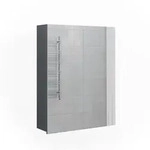 Vicco Badspiegelschrank, Schwarz Hochglanz, Holzwerkstoff, 3 F&auml;cher, Rechteckig,