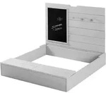 Roba Sandkasten, Grau, Holz, Quadratisch, 88x65.5x85 cm, unisex, Outdoor Spielzeug,