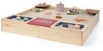 Muddy Buddy Sandkasten Beach Rebel, Natur, Rosa, Holz, Zypresse, massiv,...