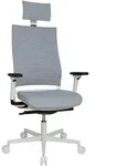 Topstar Drehstuhl, Grau, Schwarz, Wei&szlig;, Kunststoff, Textil, Drehkreuz,