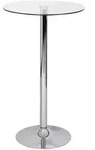 Mid.you Stehtisch, Transparent, Glas, rund, 105 cm, stabiler Standfu&szlig;,...