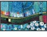 wash+dry FU&szlig;MATTE Stadt in Blau, Mehrfarbig, Textil, Gro&szlig;stadt, rechteckig, 40x60