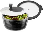 Gefu Salatschleuder Rotare, Schwarz, Wei&szlig;, Kunststoff, 3 L, rund, 17.9 cm, Kochen,