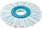 Leifheit Ersatzmopp Cleam Twist Disc Mop, T&uuml;rkis, Wei&szlig;, Kunststoff, Textil, 30x30x5