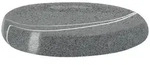 Kleine Wolke Seifenschale Stone, Dunkelgrau, 12.8x2.0 cm, Badaccessoires,