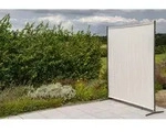 Gardenson Sichtschutz, Silber, Beige, Metall, Textil, 155x188x50 cm, Sonnen- &