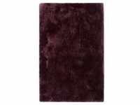 Esprit Hochflorteppich Relaxx, Bordeaux, Textil, Uni, rechteckig, 130x190 cm,