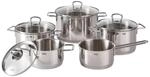 Silit Kochtopfset Alicante, Edelstahl, Metall, 5-teilig, 20 cm,24 cm,16 cm, 3.3 L,5.6