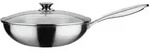 GSW Wokpfanne Inoxxa Black, Edelstahl, Metall, 5.2 L, ISO 9001, mit Dampfablass,