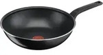 Tefal Wokpfanne, Schwarz, Metall, Rund, antihaftbeschichtet, Kochen, Pfannen, Woks
