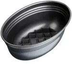 Zenker Backform, Schwarz, Metall, oval, 26.5 cm, antihaftbeschichtet, Backen,