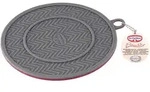 Dr.Oetker Topfuntersetzer Flexxibel, Grau, Rot, Kunststoff, rund, Wohntextilien,