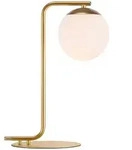 Nordlux Tischleuchte Grant, Wei&szlig;, Messing, Metall, Glas, 41 cm, Lampen & Leuchten,