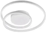 Led-Deckenleuchte, Wei&szlig;, Metall, F, 39x7x39 cm, 4-fach schaltbar, Lampen & Leuchten,
