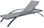 Gardenson Sonnenliege, Anthrazit, Grau, Metall, Kunststoff, 72x43x197 cm, gastro- und