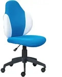 Mid.you Jugenddrehstuhl Interlink Jessi 99803487, Blau, Wei&szlig;, Kunststoff, Textil,