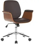 CLP Drehstuhl, Braun, Walnuss, Metall, 69x82x62 cm, Arbeitszimmer, B&uuml;rost&uuml;hle,