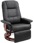 Homcom Fernsehsessel, Schwarz, Leder, F&uuml;llung: Schaumstoff, 87x100x78 cm,