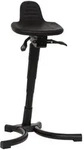 Mid.you Stehhilfe, Schwarz, Kunststoff, Rundrohr, 56x75-92x47 cm, Arbeitszimmer,
