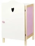 Roba Puppenkleiderschrank, Mehrfarbig, Holzwerkstoff, Herz/Romantik, 29.5x52x26 cm,