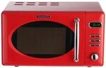 Wolkenstein Mikrowelle, Rot, Metall, 46x26x37 cm, Digitaldisplay,...