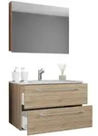 Mid.you Badezimmer VCM Badinos, Sonoma Eiche, Holzwerkstoff, 3-teilig, 2