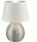 Trio Leuchten Tischleuchte, Silber, Textil, 24x35x24 cm, Lampen & Leuchten,