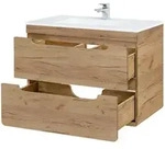 Lomado Waschtisch, Braun, Holzwerkstoff, 81x61x46 cm, Badezimmer,