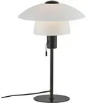 Nordlux Tischleuchte Verona, Wei&szlig;, Glas, 40 cm, Zugschalter, Lampen & Leuchten,