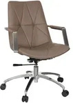 Mid.you Drehstuhl, Cappuccino, Textil, Drehkreuz, 56x101x73 cm, Wippmechanik mit