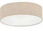 Fischer & Honsel Deckenleuchte Thor, Sand, Textil, 60x15x60 cm, Lampen & Leuchten,