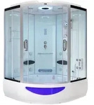 Home Deluxe Dampfdusche, Wei&szlig;, Glas, 150 cm, Badezimmer, Baden & Duschen,