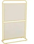 Gardenson Sichtschutz, Hellgelb, Metall, 80x124x30 cm, Sonnen- & Sichtschutz,