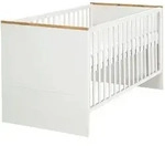 Roba Babybett, Wei&szlig;, Holzwerkstoff, Rechteckig, 70x140 cm, Hergestellt in Europa,