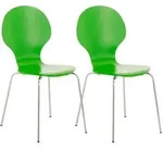 CLP Besucherstuhl, Gr&uuml;n, Metall, 43x86x45 cm, Arbeitszimmer, Besucherst&uuml;hle