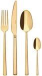 Sambonet Besteckset, Gold, Metall, 24-teilig, DIN EN ISO 14001, DIN EN ISO 50001, DIN